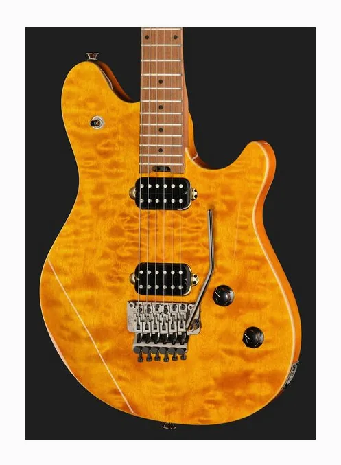 Evh Wolfgang WG Std Exotic BW, mástil y diapasón vistos de lado