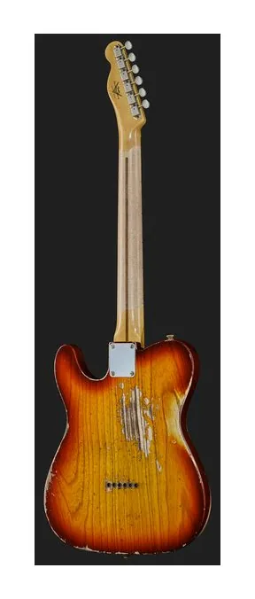 Fender 1951 Nocaster Aged Cherry B, cejuela y primeras posiciones del diapasón