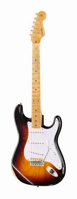 Fender 1958 CR Strat Relic ABMM fotografiado de frente