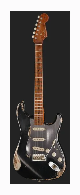 Fender 50s Strat BKoVBL Relic MBAH, pastillas y mandos de control