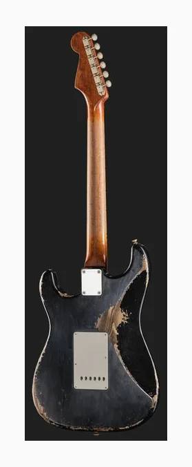 Fender 50s Strat BKoVBL Relic MBAH, selector de pastillas y jack de salida