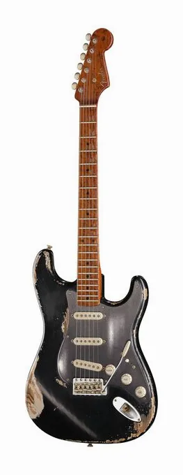 Fender 50s Strat SFGo2CS Relic MBJS fotografiado de frente