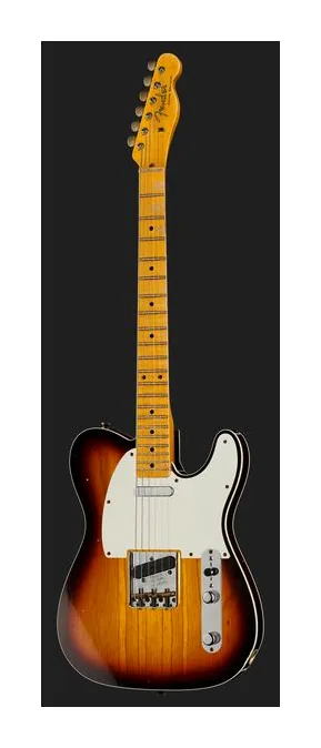 Fender 50s Tele Custom C3CS Relic, pala con clavijeros y logotipo