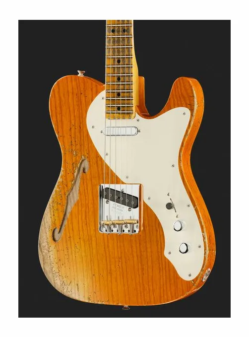 Fender 50s Thinline Tele SOT HR, curvas del cuerpo vistas desde arriba
