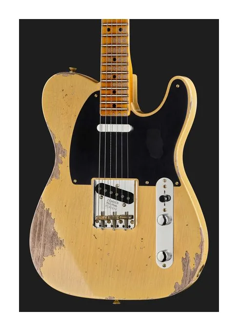 Fender 51 Nocaster Relic NBL MN, puente y clavijeros de afinación