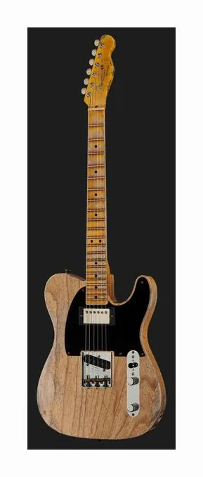 Fender 51 Tele HS AN Super Hvy Relic, cuerpo y acabado en primer plano