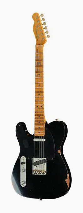 Fender 52 Tele ANB Heavy Relic en primer plano frontal
