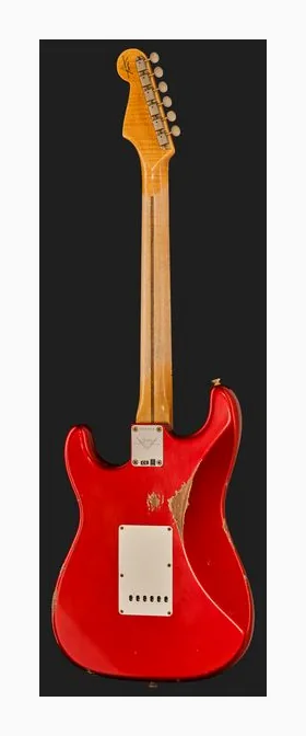 Fender 58 Strat FACAR Relic, curvas del cuerpo vistas desde arriba