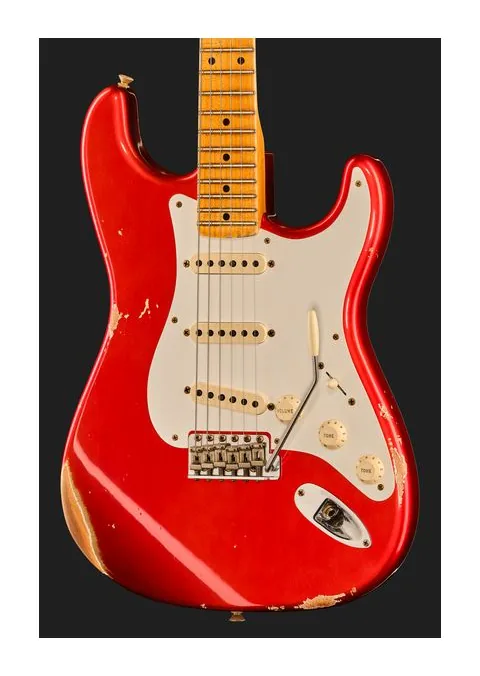 Fender 58 Strat FACAR Relic, cuerpo y acabado en primer plano