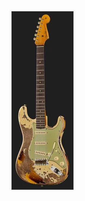 Fender 59 Strat AVWoC3CS Super Relic, mástil y diapasón vistos de lado
