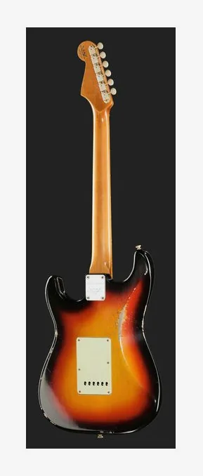 Fender 60s DM II CR Strat Relic TG, vista trasera del cuerpo