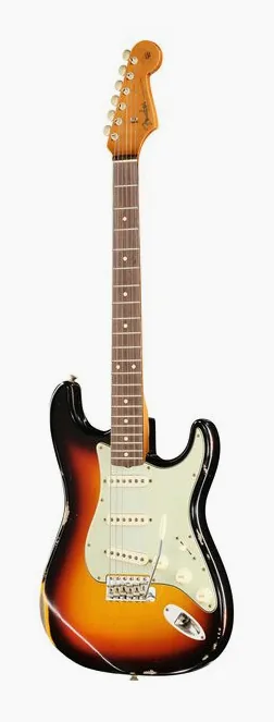 Fender 60s DM II CR Strat Relic 3TSB visto de frente