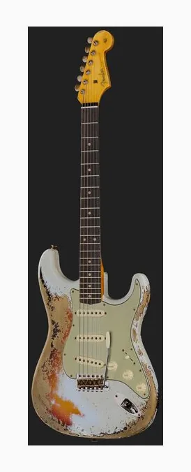 Fender '61 Bone Tone Strat ASB, puente y clavijeros de afinación