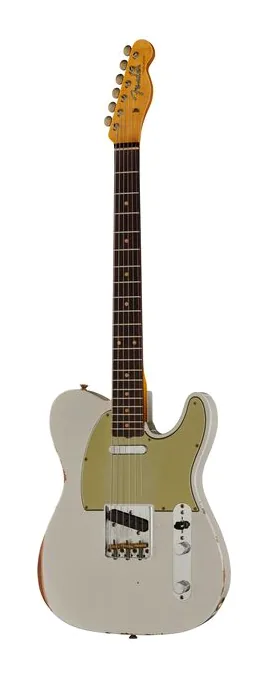 Fender 61 Telecaster Relic AOW encuadrado de frente sobre fondo neutro