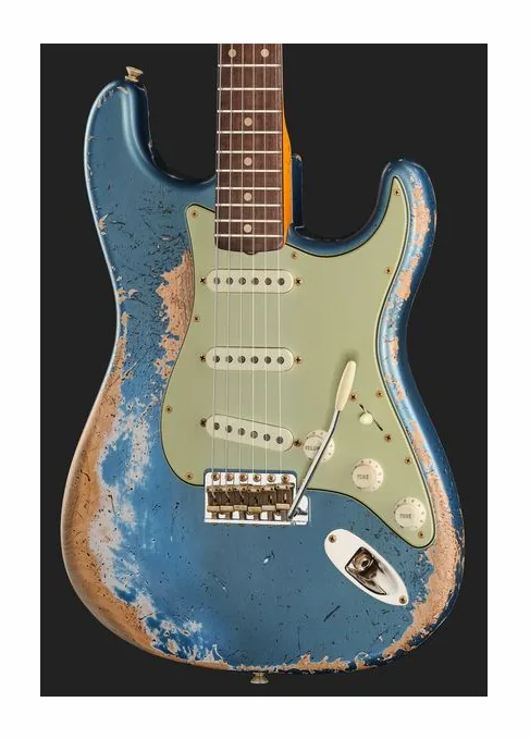 Fender 62/63 Strat SHR Lake Placid, vista trasera del cuerpo