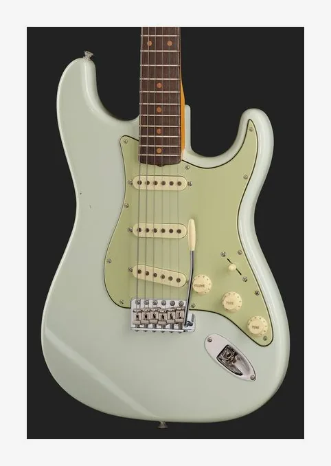 Fender 62 Poblano Strat Jmr ASB, mástil y diapasón vistos de lado
