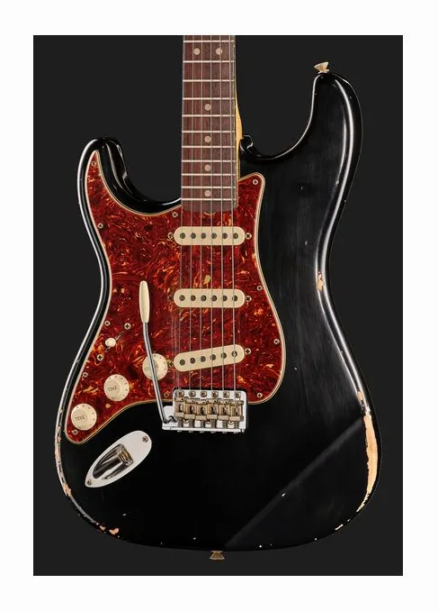 Fender 63 Strat AFR Heavy Relic, cuerpo y acabado en primer plano