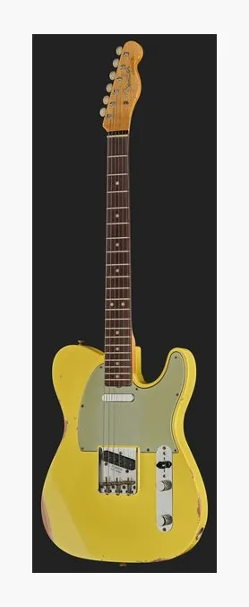 Fender 63 Tele Relic 3-Tone Sunburst, vista trasera del cuerpo