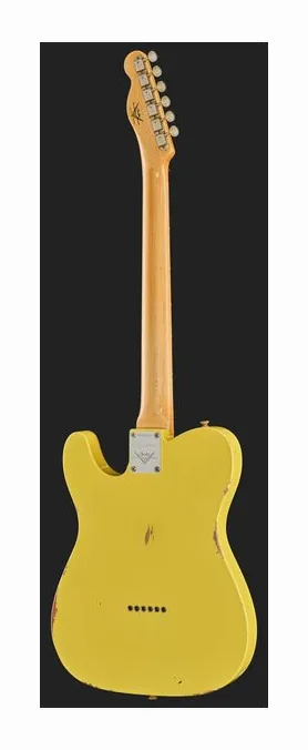Fender 63 Tele Relic 3-Tone Sunburst, perfil lateral del cuerpo