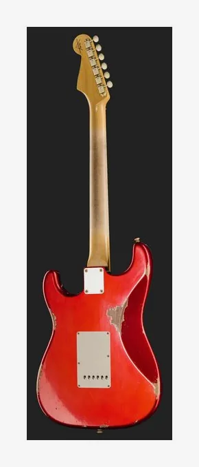 Fender 65 Strat CAR JM Relic, cejuela y primeras posiciones del diapasón