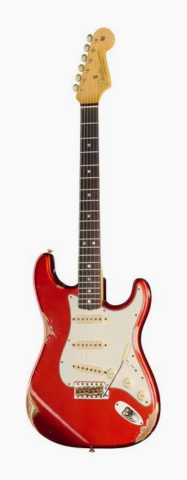 Fender 65 Strat 3CS Relic visto de frente