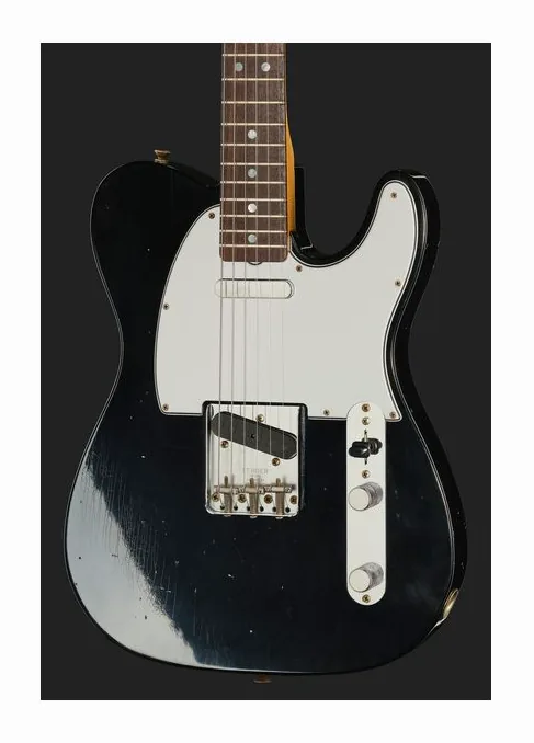Fender 67 Tele BLK Relic, selector de pastillas y jack de salida