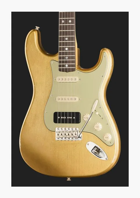 Fender 68 Strat Relic Black Paisley, selector de pastillas y jack de salida