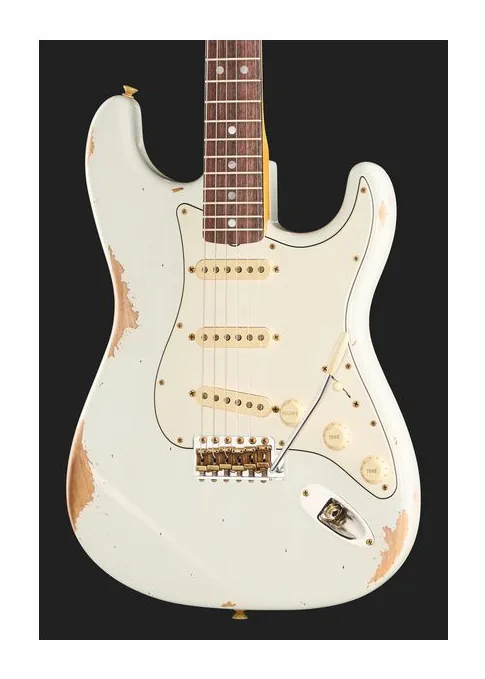 Fender 69 Strat OLW Journeyman Relic, vista trasera del cuerpo