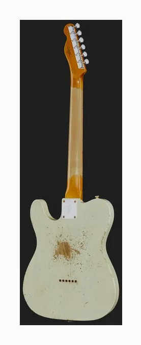 Fender '70s Tele Custom Black HR LTD, curvas del cuerpo vistas desde arriba