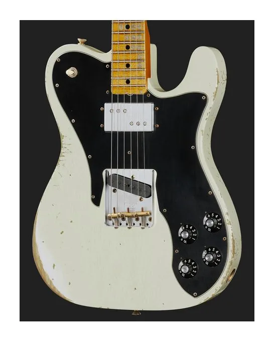 Fender '70s Tele Custom Black HR LTD, curvas del cuerpo vistas desde arriba