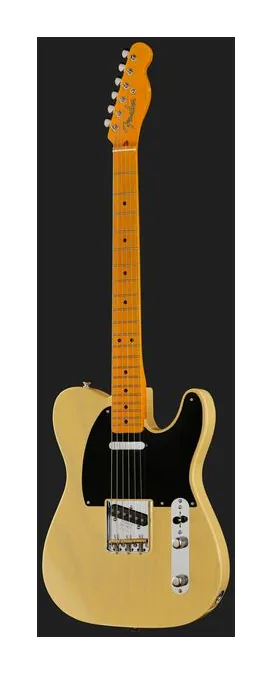 Fender 75th Anni AV II 51 Nocaster BL, mástil y diapasón vistos de lado