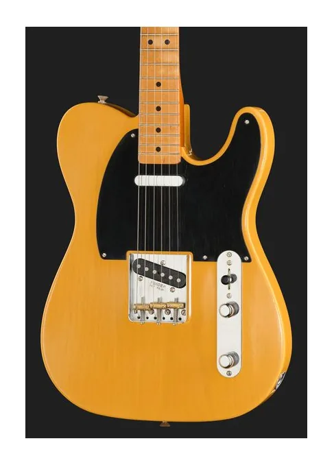 Fender 75th Anniv AmPro Cabronita IBM, curvas del cuerpo vistas desde arriba