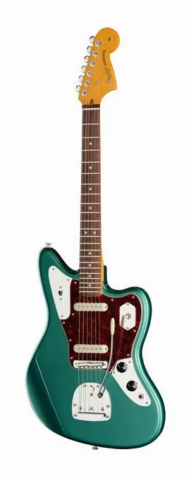 Fender Am Pro Clsc Jaguar RW 3TS en primer plano frontal