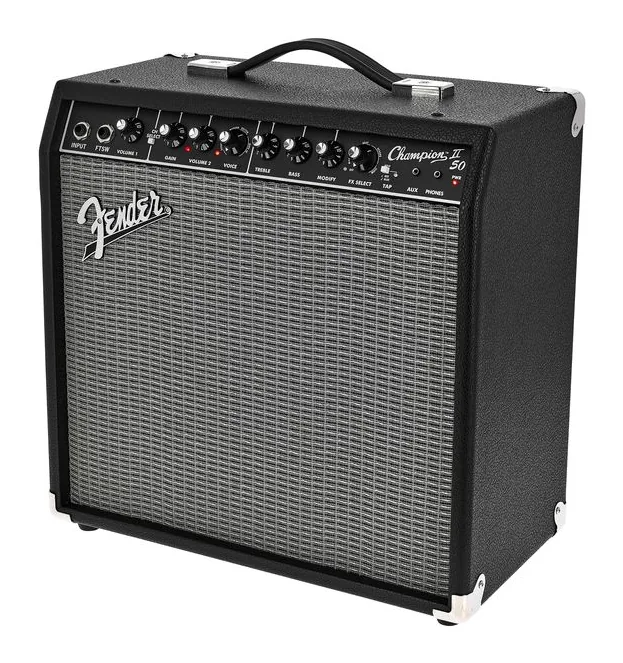 Fender Champion II 50, vista desde arriba del cabezal