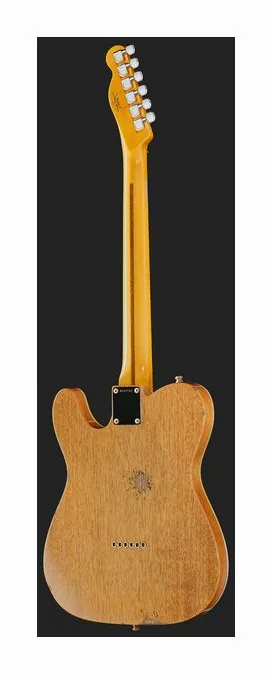 Fender Custom Tele 3TSB Sparkle Relic, pala con clavijeros y logotipo
