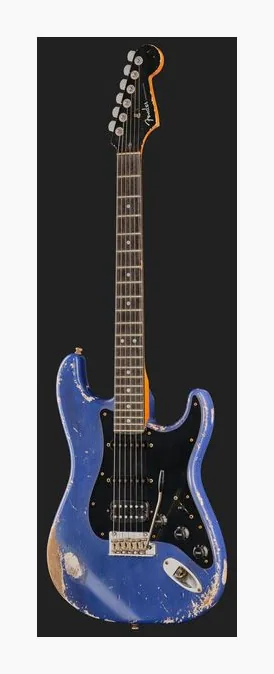 Fender Custom Violet Strat Relic MBAM, selector de pastillas y jack de salida