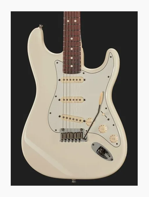 Fender Jeff Beck Strat OW, pala con clavijeros y logotipo