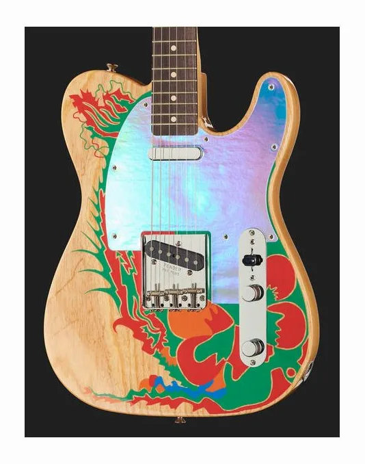 Fender Jimmy Page Tele JM Relic WBL, vista trasera del cuerpo