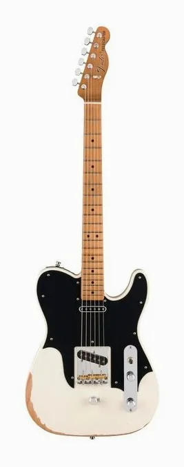 Fender John Osborne Tele MN OWH encuadrado de frente sobre fondo neutro