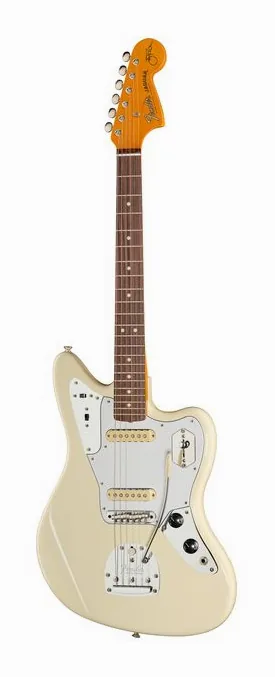 Fender Johnny Marr Jaguar OWT en primer plano frontal