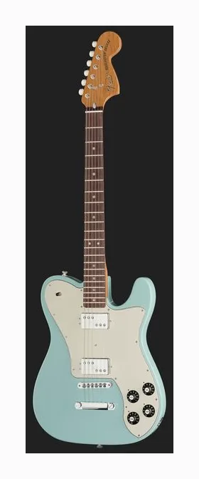 Fender Kingfish Delta Day Tele DNB, curvas del cuerpo vistas desde arriba