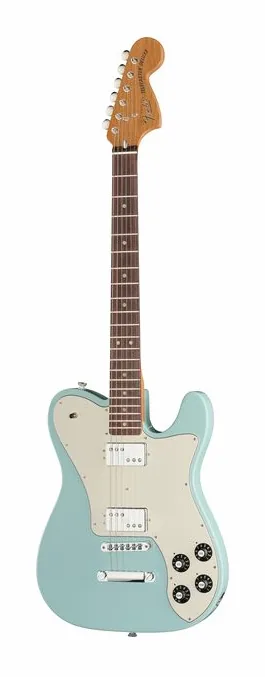 Fender Kingfish Delta Day Tele DNB en primer plano frontal