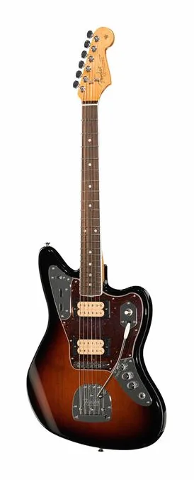 Fender Kurt Cobain Jaguar LH en primer plano frontal