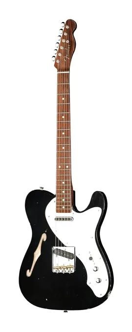 Fender LTD 50 Tele Thinline RW AB encuadrado de frente sobre fondo neutro