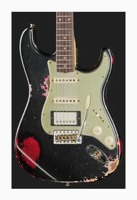 Fender LTD 59 Strat BPoMW Heavy R, curvas del cuerpo vistas desde arriba