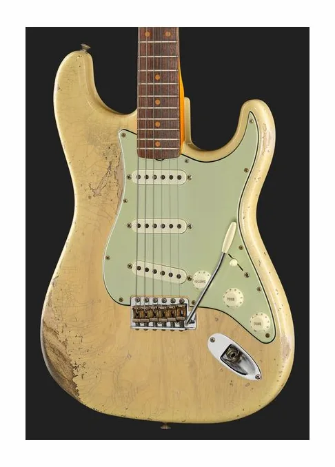 Fender LTD 62 Strat NB HR, puente y clavijeros de afinación