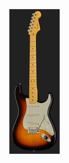 Fender LTD Am Pro II Strat V MN 3TSB, curvas del cuerpo vistas desde arriba