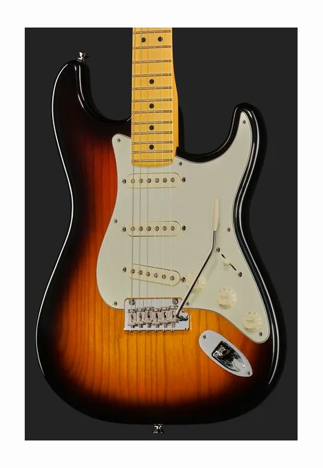 Fender LTD Am Pro II Strat V MN 3TSB, mástil y diapasón vistos de lado