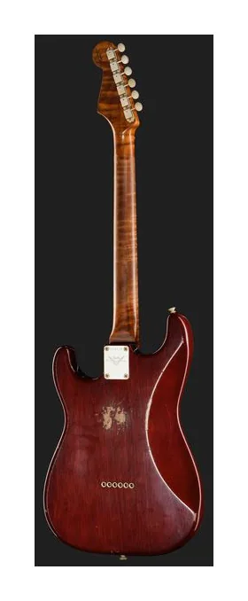Fender LTD Artisan P90 Strat AVB, cuerpo y acabado en primer plano