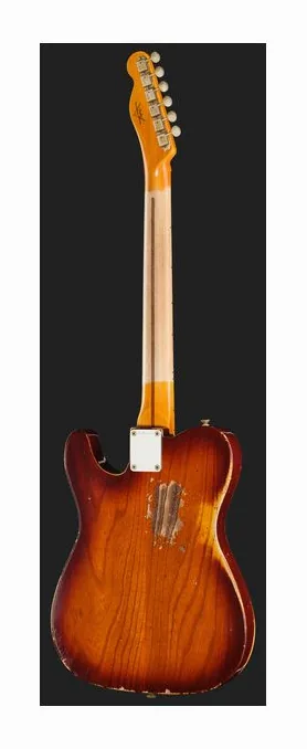 Fender LTD Blackguard Cunife Tele NBL, perfil lateral del cuerpo